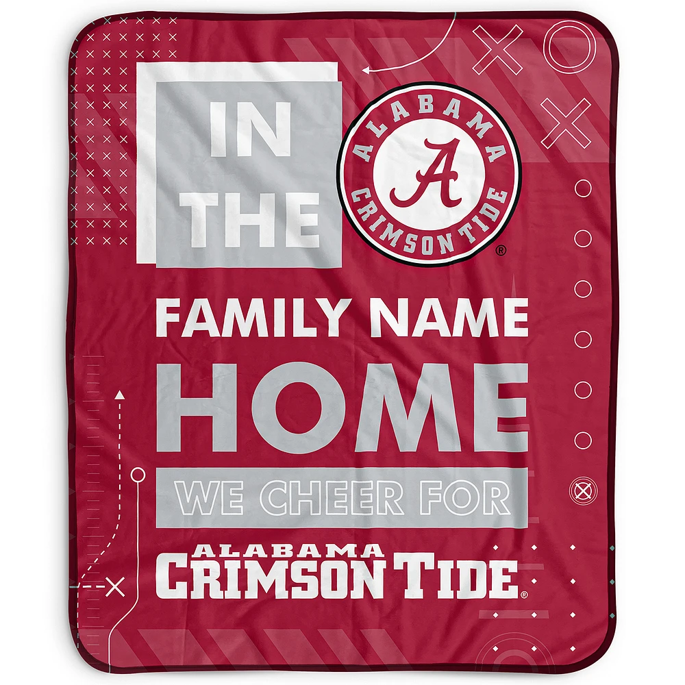 Pegasus Alabama Crimson Tide 50" x 60" "We Cheer" Personalized Fleece Blanket