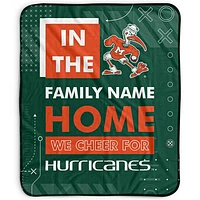 Pegasus Miami Hurricanes 50" x 60" "We Cheer" Personalized Fleece Blanket