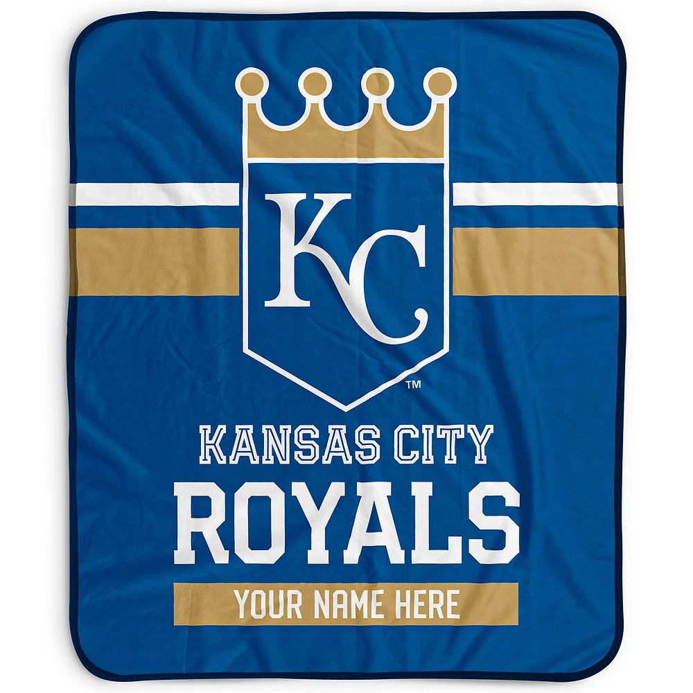Pegasus Kansas City Royals 50" x 60" Stripes Personalized Fleece Blanket