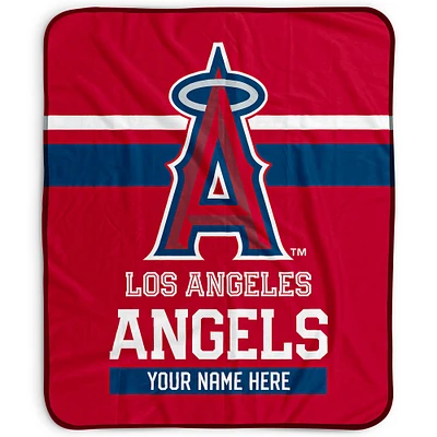 Pegasus Los Angeles Angels 50" x 60" Stripes Personalized Fleece Blanket