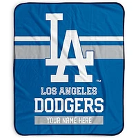 Pegasus Los Angeles Dodgers 50" x 60" Stripes Personalized Fleece Blanket