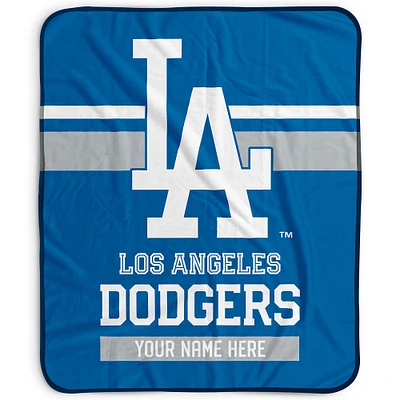 Pegasus Los Angeles Dodgers 50" x 60" Stripes Personalized Fleece Blanket