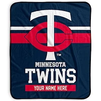 Pegasus Minnesota Twins 50" x 60" Stripes Personalized Fleece Blanket
