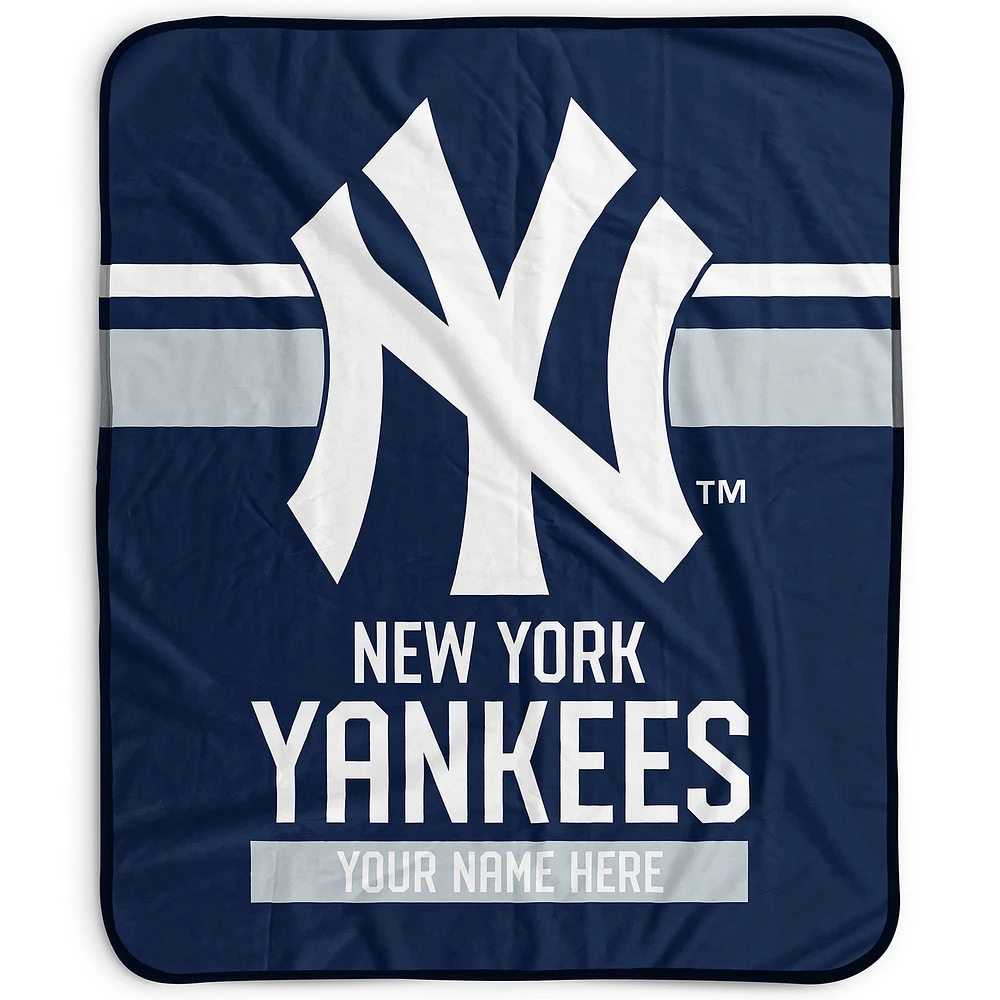 Pegasus New York Yankees 50" x 60" Stripes Personalized Fleece Blanket