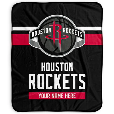 Pegasus Houston Rockets 50" x 60" Stripes Personalized Fleece Blanket