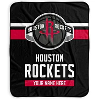Pegasus Houston Rockets 50" x 60" Stripes Personalized Fleece Blanket