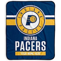 Pegasus Indiana Pacers 50" x 60" Stripes Personalized Fleece Blanket