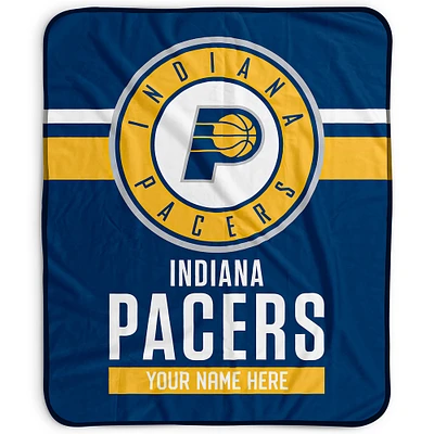 Pegasus Indiana Pacers 50" x 60" Stripes Personalized Fleece Blanket