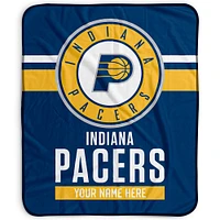 Pegasus Indiana Pacers 50" x 60" Stripes Personalized Fleece Blanket