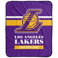 Pegasus Los Angeles Lakers 50" x 60" Stripes Personalized Fleece Blanket