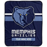 Pegasus Memphis Grizzlies 50" x 60" Stripes Personalized Fleece Blanket