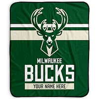 Pegasus Milwaukee Bucks 50" x 60" Stripes Personalized Fleece Blanket