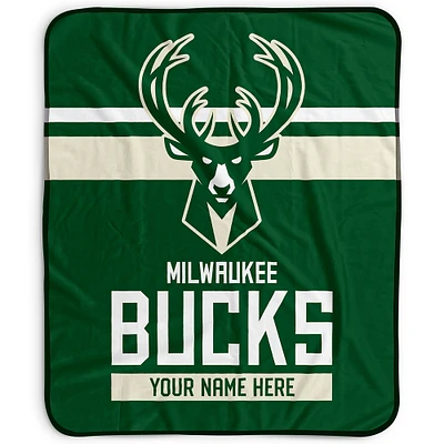 Pegasus Milwaukee Bucks 50" x 60" Stripes Personalized Fleece Blanket