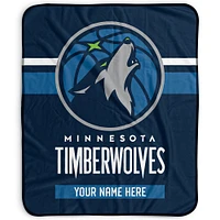 Pegasus Minnesota Timberwolves 50" x 60" Stripes Personalized Fleece Blanket