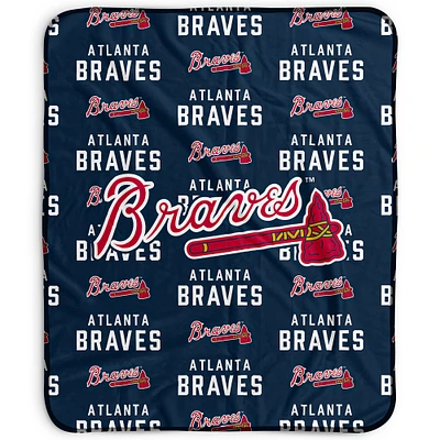Pegasus Atlanta Braves 50" x 60" Repeat Wordmark Fleece Blanket