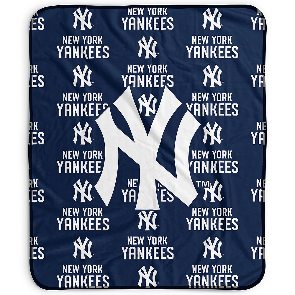 Pegasus New York Yankees 50" x 60" Repeat Wordmark Fleece Blanket
