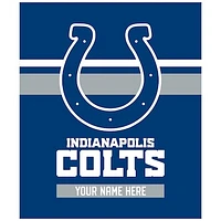 Pegasus Indianapolis Colts 50" x 60" Stripes Personalized Fleece Blanket