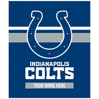 Pegasus Indianapolis Colts 50" x 60" Stripes Personalized Fleece Blanket