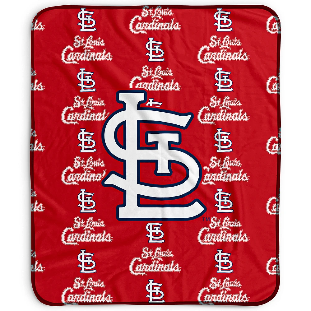 Pegasus St. Louis Cardinals 50" x 60" Repeat Wordmark Fleece Blanket
