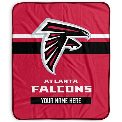 Pegasus Atlanta Falcons 50" x 60" Stripes Personalized Fleece Blanket