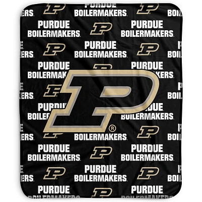 Pegasus Purdue Boilermakers 50" x 60" Repeat Wordmark Fleece Blanket