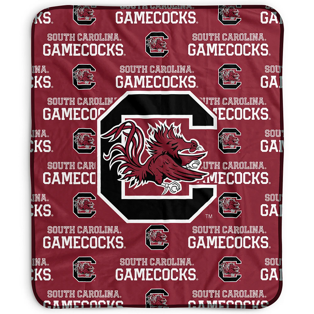 Pegasus South Carolina Gamecocks 50" x 60" Repeat Wordmark Fleece Blanket