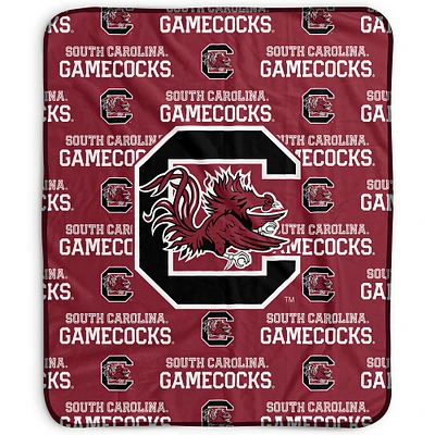 Pegasus South Carolina Gamecocks 50" x 60" Repeat Wordmark Fleece Blanket