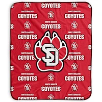 Pegasus South Dakota Coyotes 50" x 60" Repeat Wordmark Fleece Blanket