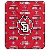 Pegasus South Dakota Coyotes 50" x 60" Repeat Wordmark Fleece Blanket