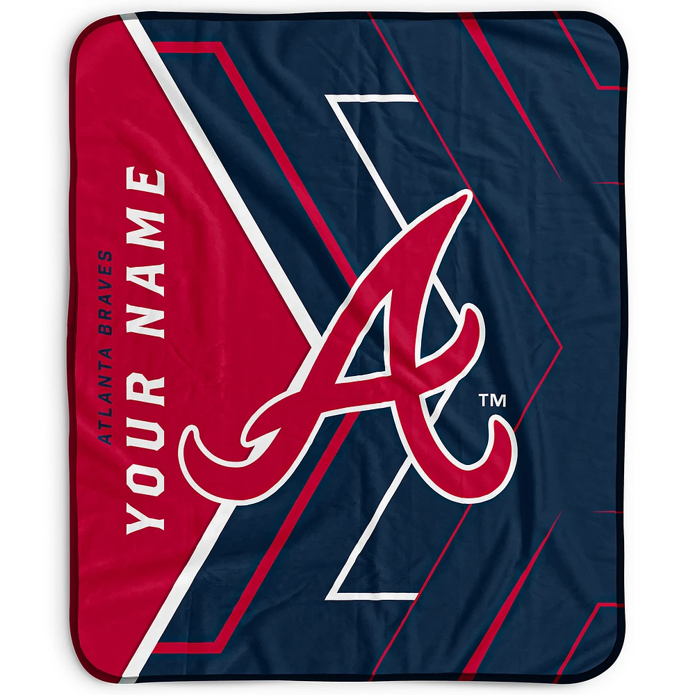Pegasus Atlanta Braves 50" x 60" Arrow Personalized Fleece Blanket