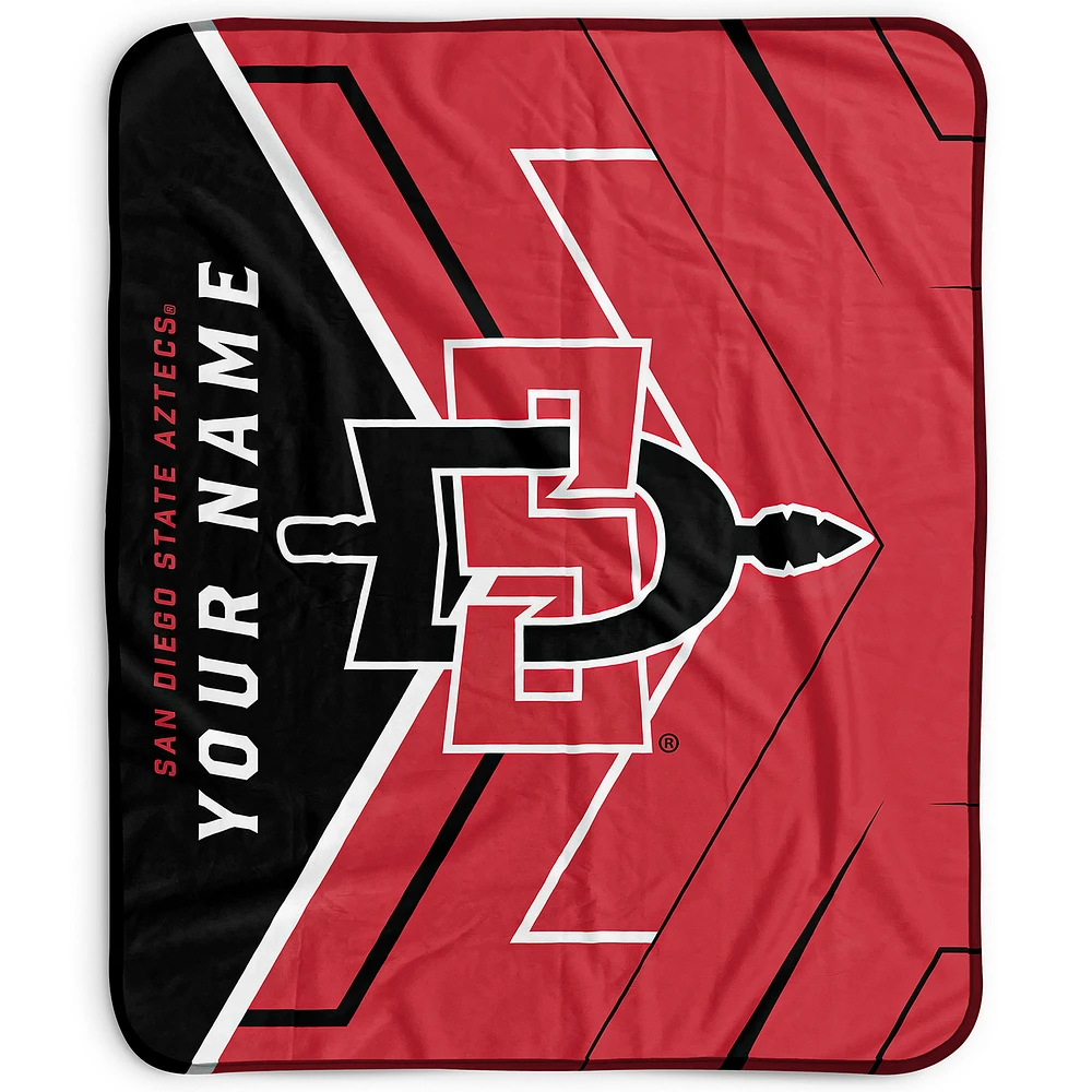 Pegasus San Diego State Aztecs 50" x 60" Arrow Personalized Fleece Blanket