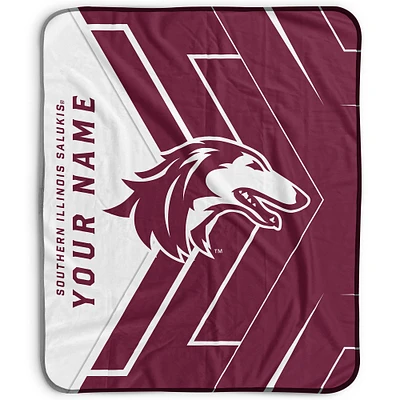 Pegasus Southern Illinois Salukis 50" x 60" Arrow Personalized Fleece Blanket