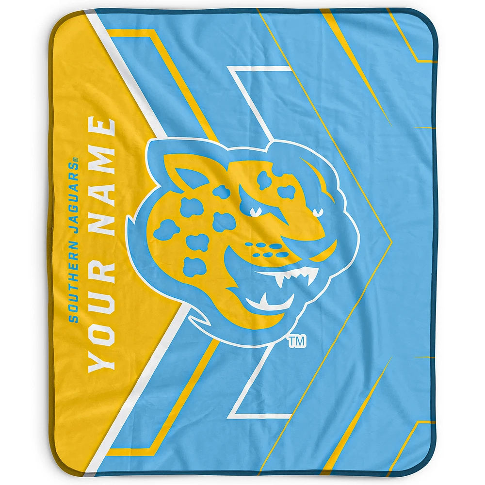 Pegasus Southern University Jaguars 50" x 60" Arrow Personalized Fleece Blanket