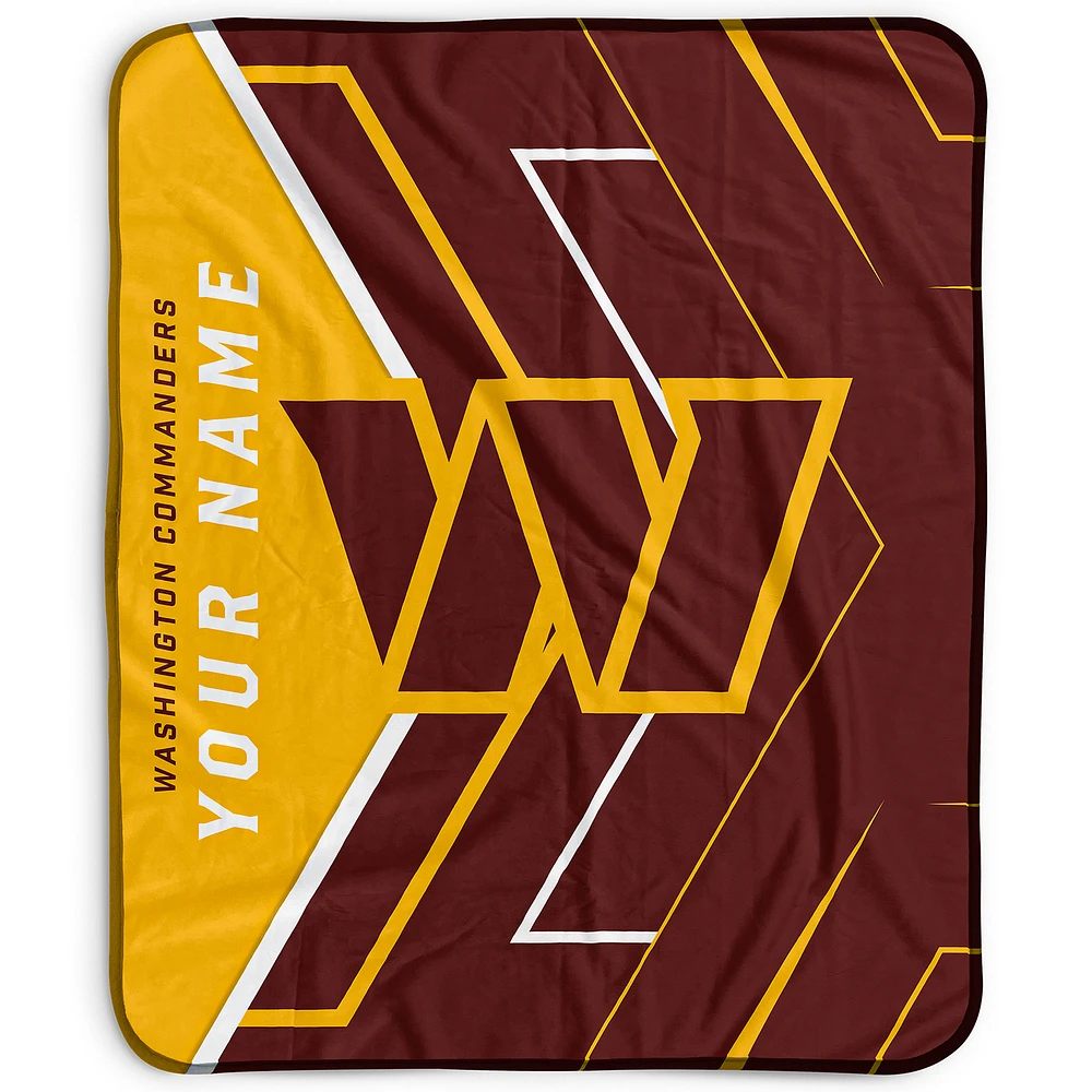 Pegasus Washington Commanders 50" x 60" Arrow Personalized Fleece Blanket