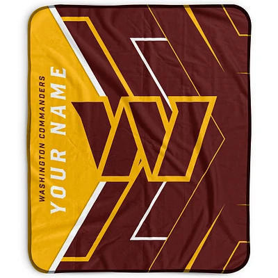 Pegasus Washington Commanders 50" x 60" Arrow Personalized Fleece Blanket