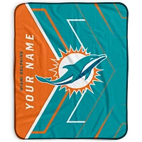 Pegasus Miami Dolphins 50" x 60" Arrow Personalized Fleece Blanket