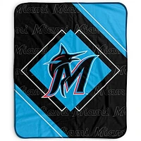 Pegasus Miami Marlins 50" x 60" Diamond Logo Fleece Blanket