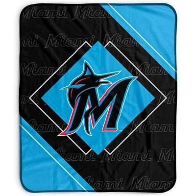 Pegasus Miami Marlins 50" x 60" Diamond Logo Fleece Blanket
