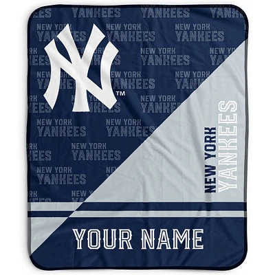 Pegasus New York Yankees 50" x 60" Split Wordmark Personalized Fleece Blanket