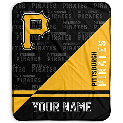 Pegasus Pittsburgh Pirates 50" x 60" Split Wordmark Personalized Fleece Blanket
