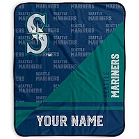 Pegasus Seattle Mariners 50" x 60" Split Wordmark Personalized Fleece Blanket