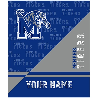 Pegasus Memphis Tigers 50" x 60" Split Wordmark Personalized Fleece Blanket