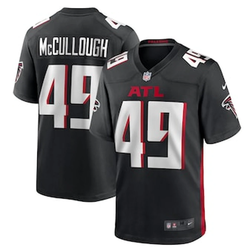 Men's Nike Liam McCullough  Black Atlanta Falcons Team Game Jersey