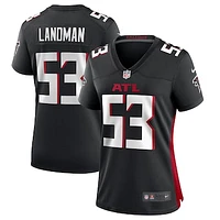 Women's Nike Nate Landman  Black Atlanta Falcons Team Game Jersey