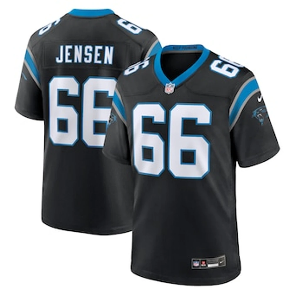 Men's Nike Nash Jensen  Black Carolina Panthers Team Game Jersey