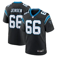 Men's Nike Nash Jensen  Black Carolina Panthers Team Game Jersey