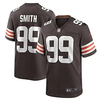 Men's Nike Za'Darius Smith  Brown Cleveland Browns Team Game Jersey