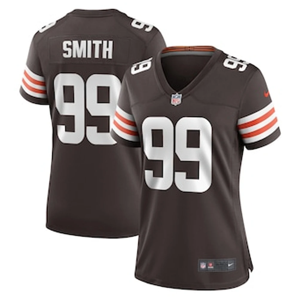 Women's Nike Za'Darius Smith  Brown Cleveland Browns Team Game Jersey