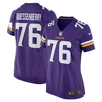 Women's Nike David Quessenberry  Purple Minnesota Vikings Team Game Jersey