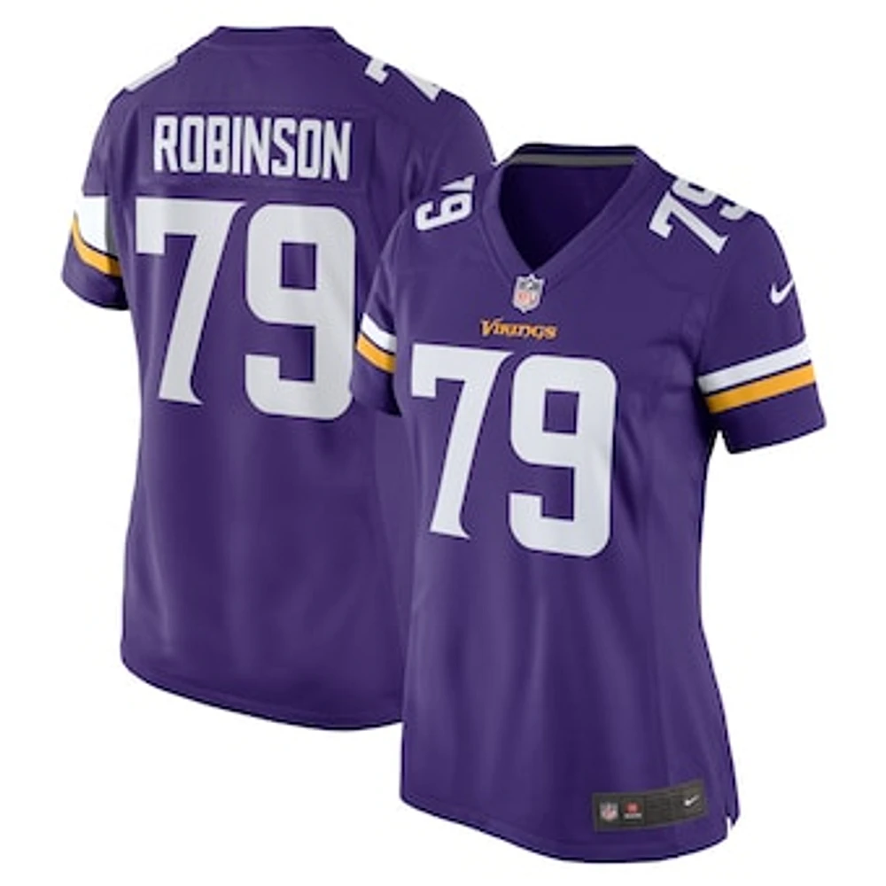 Women's Nike Tyrese Robinson  Purple Minnesota Vikings Team Game Jersey